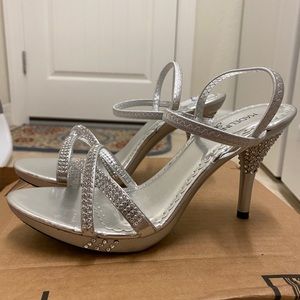 Silver High Heels